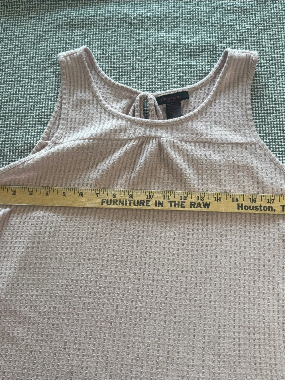 Light Pink Women’s XL Textured High-Low Tank